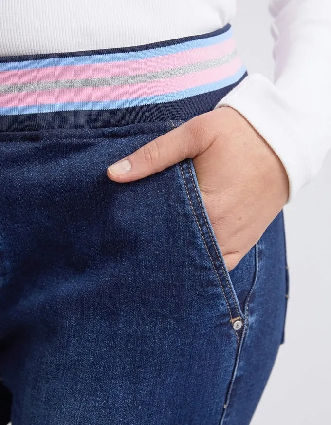 Arielle Denim Jogger Dark Blue
