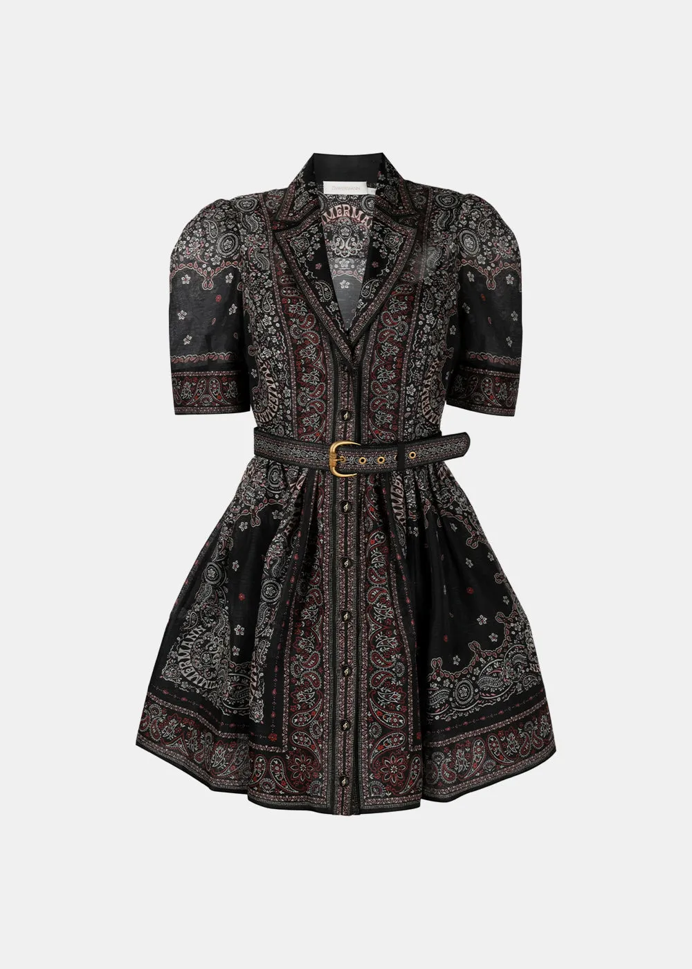 Black Bandana Matchmaker Mini Shirt Dress