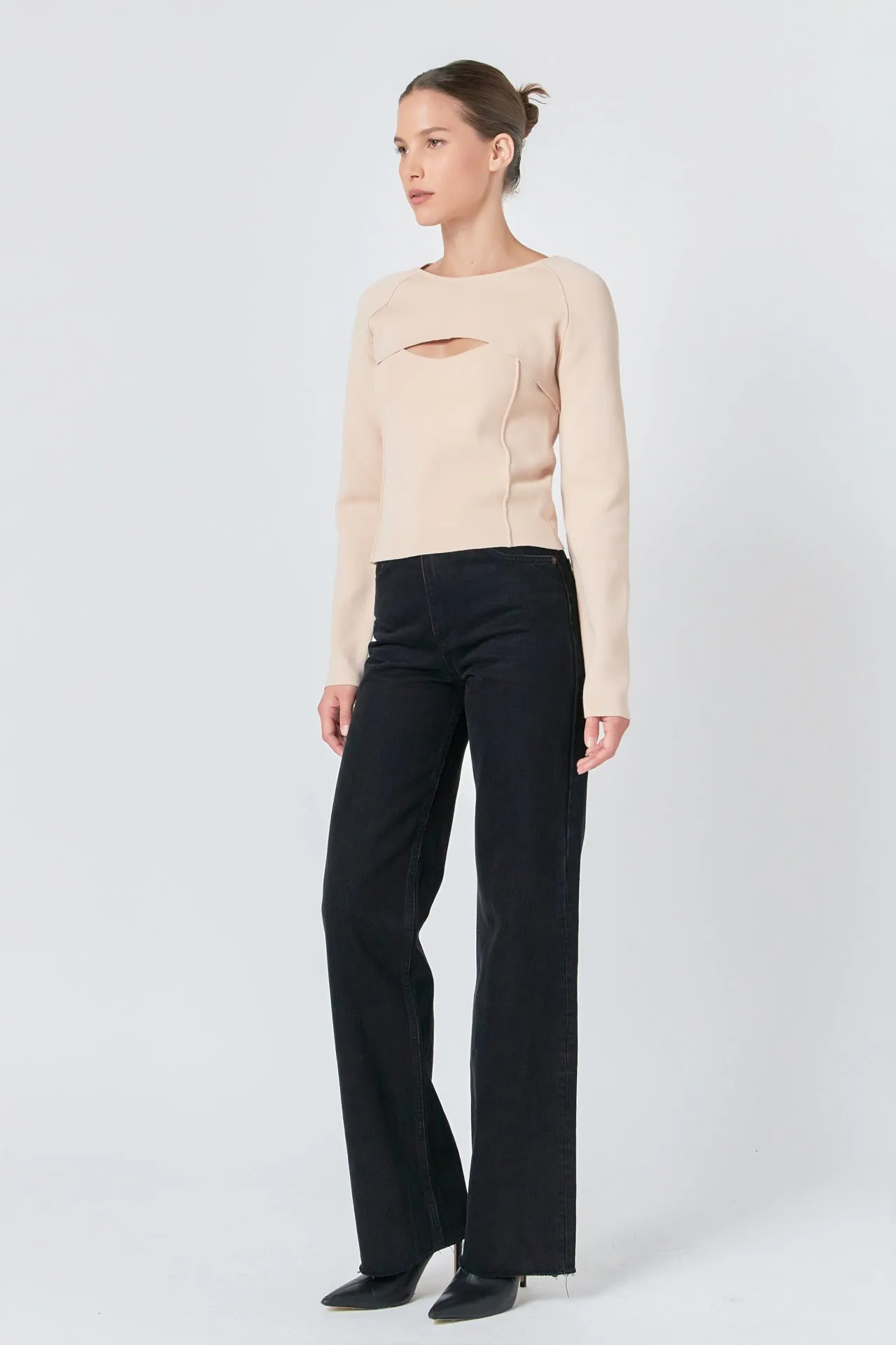 Cropped 2 Piece set Sweater