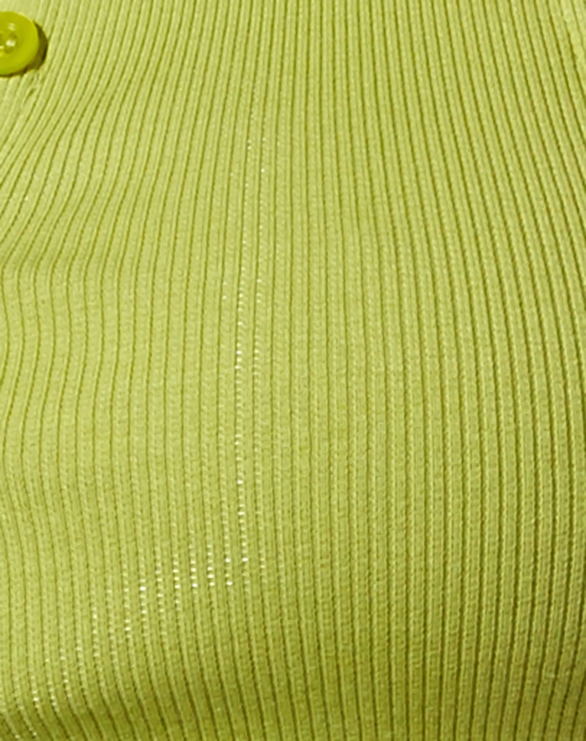 Gilly Crop Top in Rib Leaf Green