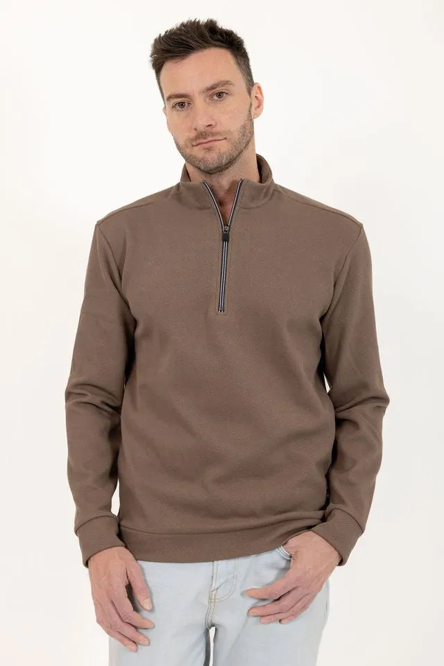 MORIO Casual Quarter Zip