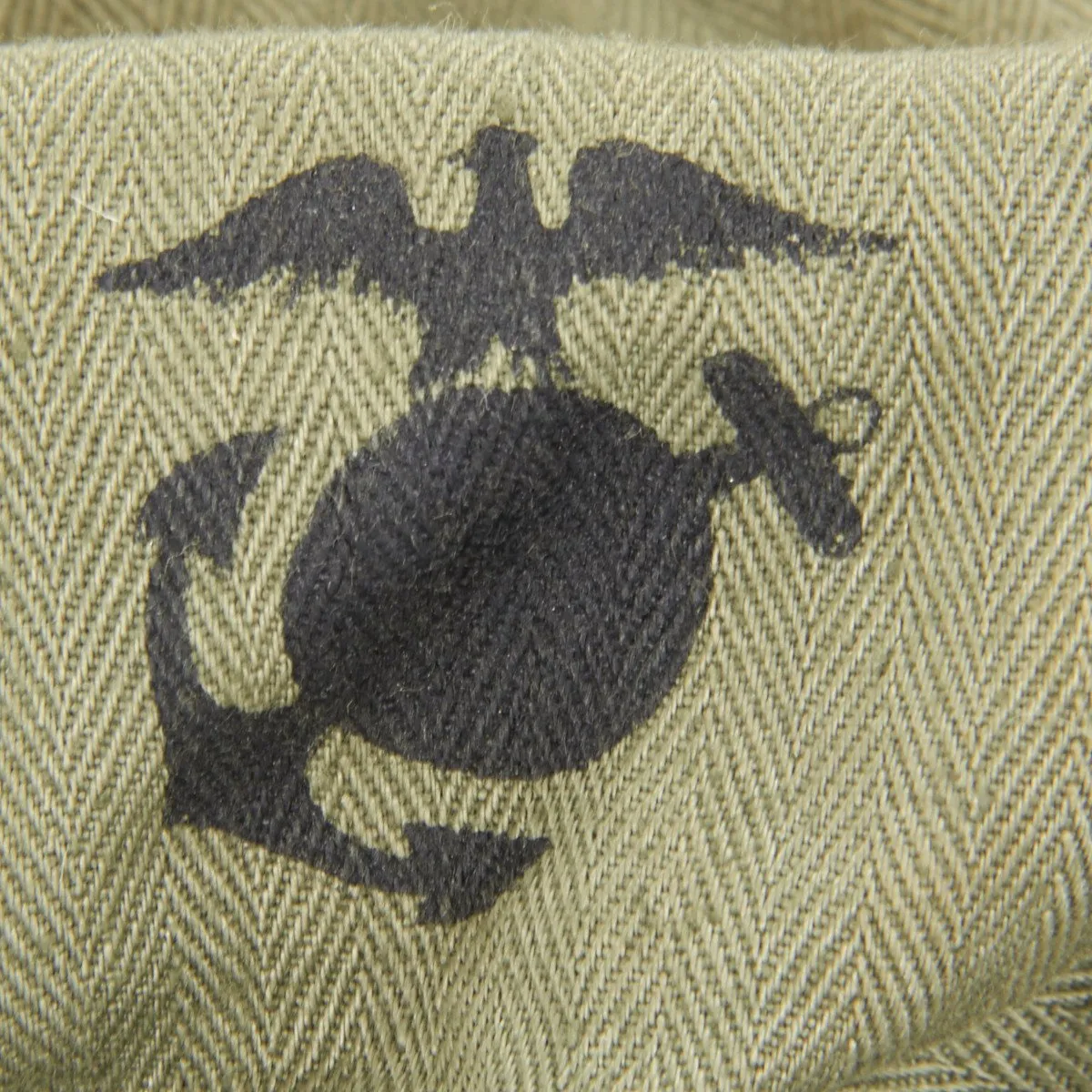 Original U.S. WWII USMC HBT Herringbone Twill P44 Utility Combat Uniform Collection