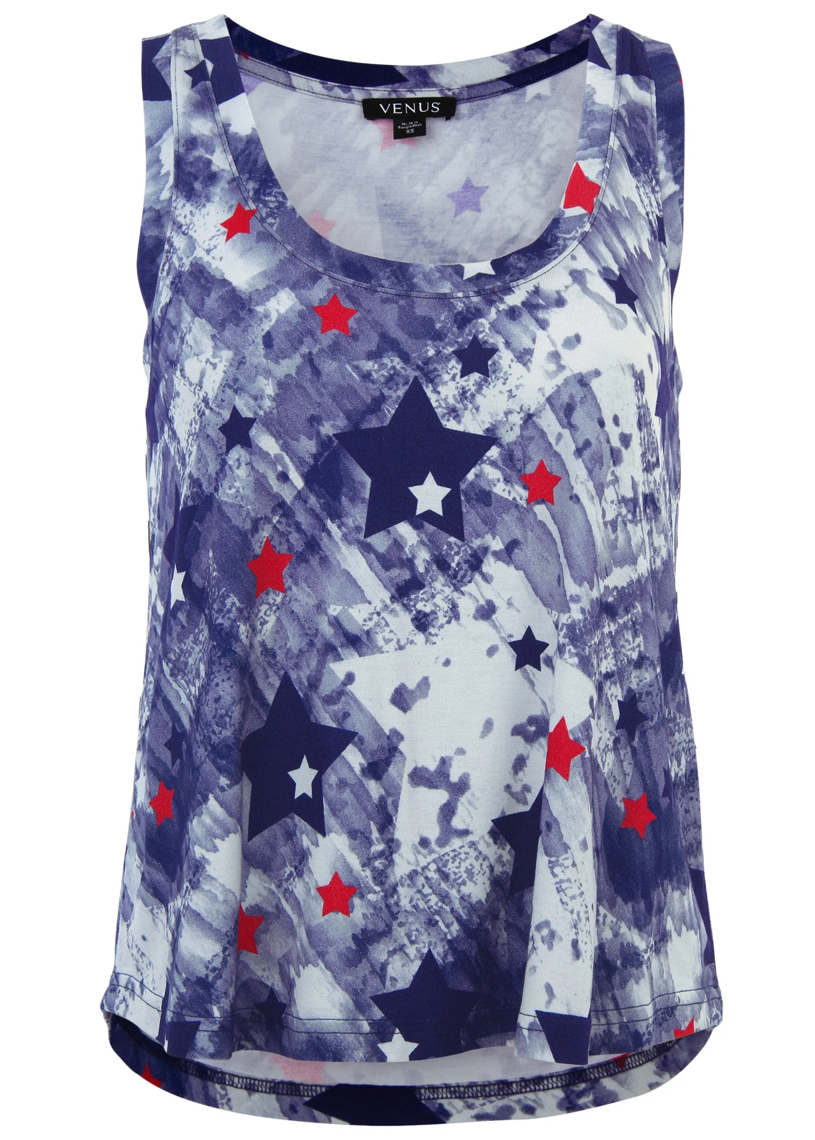 Scoop Neck Tank - Boardwalk Stars